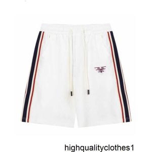 Designer Sticked Rätt version Shorts för herr sommaren tunna amerikanska lösa casual sportbyxor trendiga märke fem poäng shorts fqd6