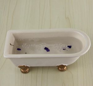 Dollhouse Miniature 112 Scale White Bathtub with Decal0127696131