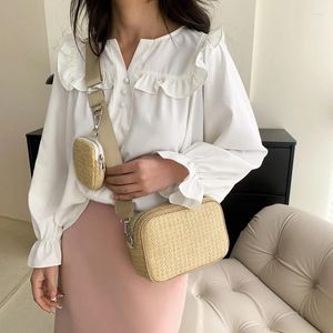 Omuz Çantaları Çapraz Koyu Kadınlar Örgü Messenger Luxruy Satchels Women's Torba ile Para Modeli Bayanlar Çanta