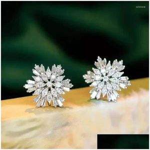 Stud Earrings The Lovelyr Butterfly With Bejewelled Zircon Women S Fashionjewelry And Korean Party Gifts Drop Delivery Jewelry Otkdt