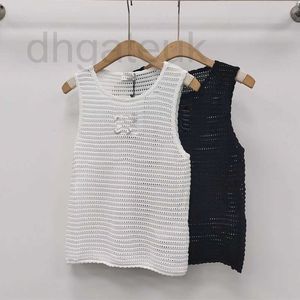 Women's Tanks & Camis designer brand 23 New Hollow Knit Vest for Minimalist Style 1PN0