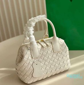 Crossbody Bag Designer Luxury bowling Women Woven boston Shoulder cowhide Classic Knitting Leather pillow Handbag