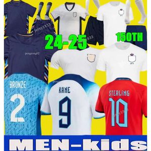 23 24 25 Euro Cup Englands Jersey BELLINGHAM Home Away Camisas de futebol ARROZ SKA FODEN RASHFORD STERLING STONES GREALISH KANE Homens Crianças Fãs Jogador Camisa de Futebol 50