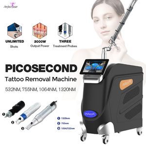 Perfectlaser Pico Laser Tatto Removal Máquina a laser Picosecond Chloasma Melasma Remove Age Spot Birthmark Eyeline Revitalização da pele para equipamentos de salão