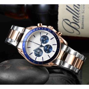 multifunctional reprint High Quality Fashion Men's Watch Simple Style Movement Omg Trend Folding Steel Band montredelu 740