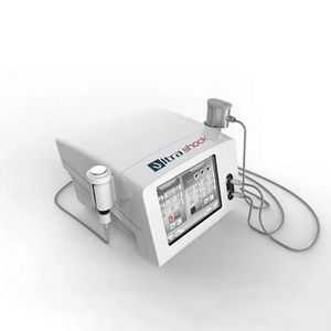 2 em 1 onda de choque de ultrassom para o tratamento da dor em tratamento com alívio da dor de foco Máquina de terapia de ondas de choque 2 alças