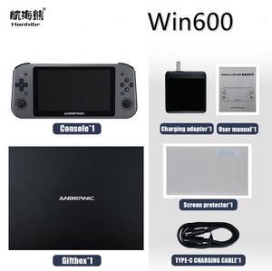 Tragbare Spielespieler Anbernic Win600 Handheld-Konsole 5 94-Zoll-PC-Taschen-Mini-Laptop Win10 Steam OS System 3050e 3020e Steam Deck 230816