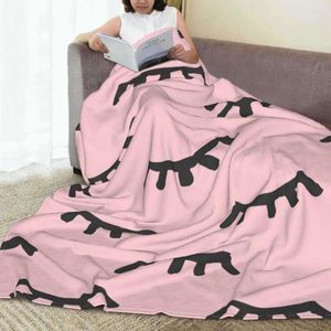 Blankets Thermal Bed Cover Hairy Stylish Soft Skin-touch Multipurpose Keep Warm Comfortable Eyelash Knitted Throw Blanket For Travel Home
