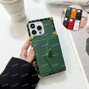 Luksusowy projektant skórzanej karty portfela posiadacza karty dla Samsung Galaxy S24 Ultra S23 S22 S21 S20 5G S10 Plus Note 20 Mash Mand Telefon Cover Crossbody Pasek Kobiety