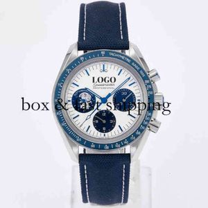 Chronograph Superclone Watches Watches Wristwatch مصمم فاخر Luminous Sport Clone Mostice Movement Movement Apollo Speed ​​Master