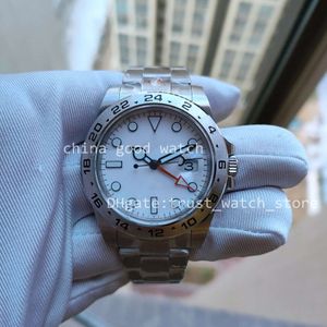 2 kolory Super GMF Factory V4 Wersja zegarki dla mężczyzn 42 mm Cal.3187 Automatyczny ruch Watch 904L Stal ramka Czarna biała tarcza Ziemi