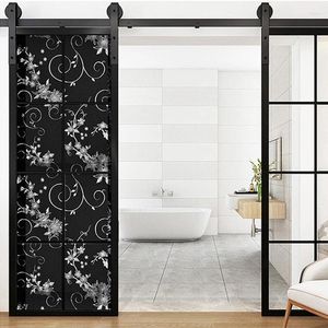 Window Stickers 50X100cm Black Opaque Blackout Film Glass Sticker Sunscreen Insulation Bedroom Balcony Self-Adhesive