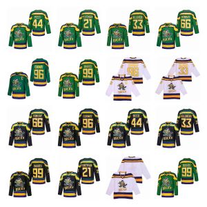 Ice Hockey Jersey Mighty Ducks 99 Banks 96 Conway 66 Bombay 33 Goldberg Sewing Hafting Outdoor Sportswear koszulki zielone czarne