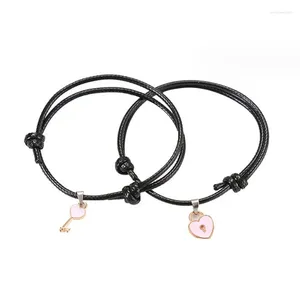 Armreif 1 STÜCK Magnet Anziehen Anhänger Armband Magnetische Freundschaft Paar Für Frauen Männer Dame Mädchen Junge Valentinstag Geschenk