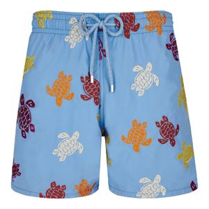 Vilebre Pantaloncini da uomo Bermuda Pantaloncini Boardshorts UOMO SWIM SHORTS TORTUES MULTICOLORES Trunks Uomo Surfwear Bermuda Beach Short Turtles Estate 89513