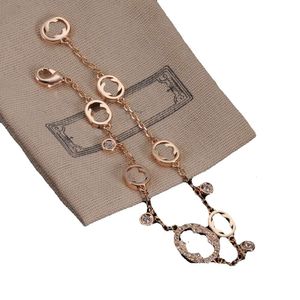 Bracelet Designer Rose Copper Fasteners Wedding Party Jewelry Chain