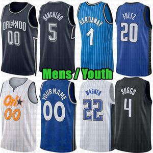 Custom Mens Youth Paolo Banchero Basketball Jersey Magics Jalen Suggs Franz Wagner Orlandos Wendell Carter Markelle Fultz Cole Anthony Isaac Anthony Black