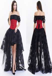 Novo vintage vitoriano gótico steampunk noite espartilho vestido burleska s2xl 17019285666