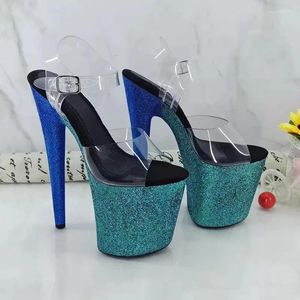 Buty taneczne moda 20 cm/8 cali PVC Górna platforma platforma seksowna wysokie obcasy sandały słupowe 021