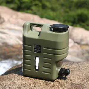 Water Bottles 3.2 Gallon/12L Jug Food-Grade PE BPA Free Storage Carrier Multifunction For Outdoor Camping/Hiking Emergency