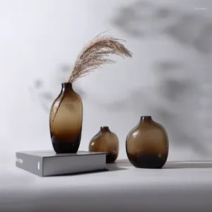 Vase Hydroponics Terrariumインテリアモダンな美的ミニマリスト韓国の花瓶のデザインJarronesリビングルームの装飾