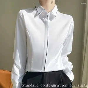 Camicette da donna Camicia stile occidentale standard Versatile moda casual Top 2024 Spring Fit Professional High End