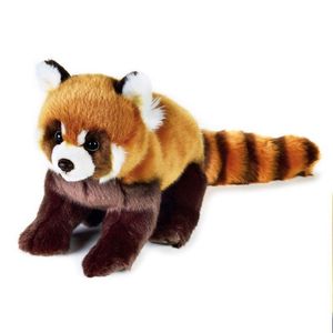 Pchane zabawki Plush Cartoon Animals Cute Children Symulacja Red Panda Doll Gift VTVCF
