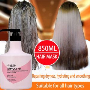 Conditioners Sheep Placenta Hair Mask Shampoo Conditioner Repair Deep Nourishing Dryness Improve Frizz After Perm Curl AntiBreakage 850ML