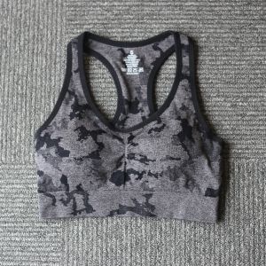 Sütyen 2021 Kadınlar Fitness için Camo Hayvan Spor Sütyenine Adapte Yoga Yoga Koşu Ped Kırpılmış Üst Spor Giyim Tank Tops Sports Push Yukarı Sütyen Kadınları