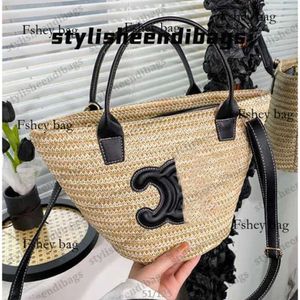 Damen Designer Sommer Gewebter Gemüsekorb Arc De Strand Stroh Eimer Tasche Mode Handtasche Umhängetaschen Dhgate Stylisheendibags s