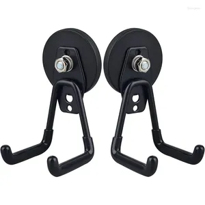 Hooks 2PCS Strong Magnetic Hook Heavy Duty Magnet Skateboard Non-slip Bike Storage Ladder Gardening Tools