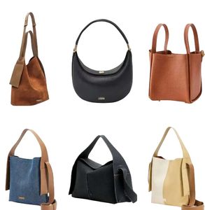 Designer Songmont Bag Bucket Luna Bags Underarm Hobo Shoulder Bag Luxury Large Totes Half Moon Real Leather Purse Clutch Shopping Basket CrossBody Song Handbag