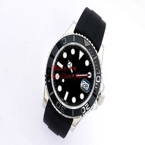 EW Factory Wristwatches Storlek 42 mm 226659 Keramisk Bezel Sapphire Glass Black Dial 3235 Movement Automatic Rubber Bands Strap Mens 313r