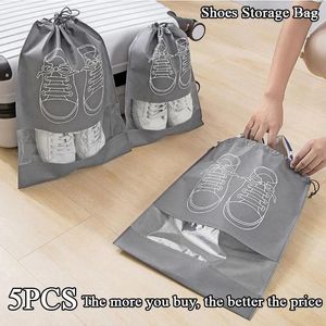 Storage Bags Shoes Bag For Travel Portable Classified Organizer Waterproof Dustproof Hanging Transparent Shoe Cover