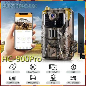 Trail Cameras Hunting HC-900pro night vision outdoor 4G with application remote control trail camera 4K video 36MP photo live streaming Q240321