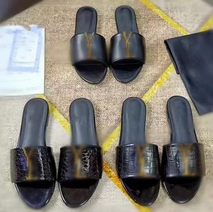 Slippers Designer yl slides slippers أحذية عالية الجودة النعال الجلدية الفاخرة انزلاقات النساء