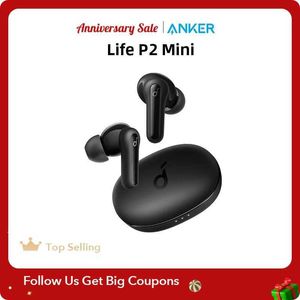 Fones de ouvido de telefone celular Soundcore da Anker Life P2 mini fone de ouvido sem fio verdadeiro fone de ouvido Bluetooth tws com baixo Bluetooth 5.2 32H tempo de reprodução Q240321