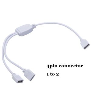 Accessori per l'illuminazione di alta qualità Cavo connettore splitter LED RGB a 4 pin da 1 a 2 femmina per striscia LED 3528 5050 LL