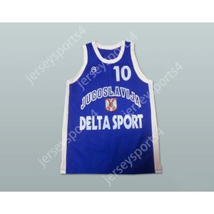 Personalizzato Qualsiasi nome Qualsiasi squadra ALEKSANDAR DJORDJEVIC 10 JERSEY DA BASKET YUGOSLAVIA Tutte le taglie cucite S M L XL XXL 3XL 4XL 5XL 6XL Alta qualità