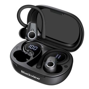 Cep Telefonu Kulaklıklar Blackview Airbuds 60 Hava İletim Bas Enc Kulaklık Açık Kulak Kulaklık Gerçek Kablosuz Stereo Kulaklıklar Mikrofonlu TWS Q240321