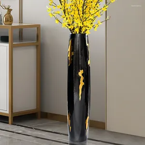 Vases Nordic For Living Room Entrance Flower Arrangement Floor-standing Vase Simple Personalized El Lobby