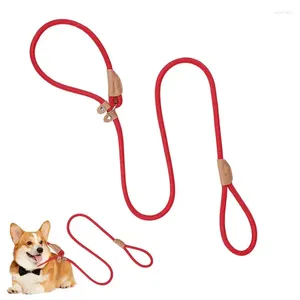 Dog Collars Slip Leads For Dogs Leashes Training Anti-Wear High Strength 1.5m Woven Lead Rope Accessories Walking