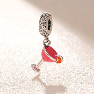 Fruity Cocktail Pendant S925 Silver Fit Beaded Bracelet Jewelry 792153ENMX Fashion Jewel