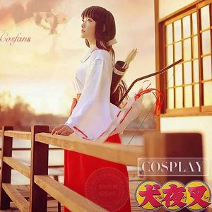 Cosplay Anime Kostüme Inuyasha Kikyou Rollenspielkleid ist hier Kikyo-Perücken japanisches Kimono-Set für Damen Perückenhaar Weihnachtsgeschenk Perücken komplettes SetC24321