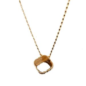Дизайнерский четырехлистный клевер для женщин S Женское ожерелье Золотой браслет Sier Ювелирные изделия Подарок дизайнеров