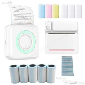 Yazıcılar Taşınabilir Mini Yazıcı Termal Etiket Etiketi Mürekkepsiz HD Baskı Cep Bluetooth Miniprint Po Bırak Dağıtım Bilgisayarları Ağ OTYBQ