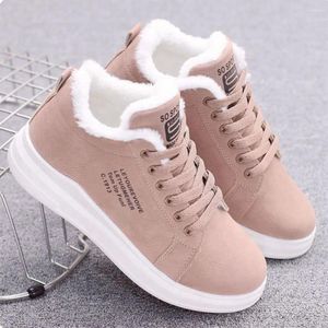 Sapatos casuais femininos plataforma de algodão para fora da porta correndo cesta lace-up chunky com tênis de pelúcia zapata de mujer