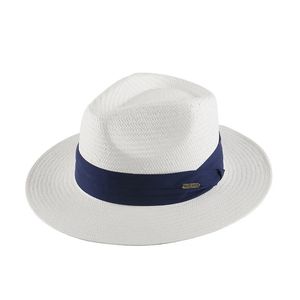 Sombrero Panama Hombre Summer Sun Sun Protraw Hat Five Cent Grass Woving Panama Hat للرجال رأس كبير الحجم كبير القبعات Gentleman 240314