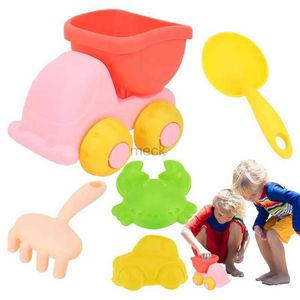 Sandspiel-Wasserspaß für Kinder am Strand, Sandspielzeug-Set, 5-teilig, Spielsand für Kinder, Strand-Set, helle Farben, Outdoor-Spaß-Spielzeug für Hinterhof, See, Schwimmbad, 240321