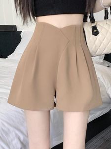 Women's Shorts Suit Women High Waist A-line Short Casual Loose Wide Leg Chiffon Pants Ladies Spring Female A93